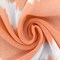 Citrus Orange-Ivory Tie Dye Printed Poly Chiffon Woven Fabric By the Yard